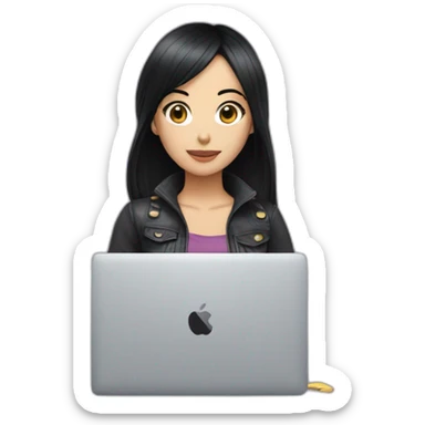 nico-robin-with-a-macbook sticker