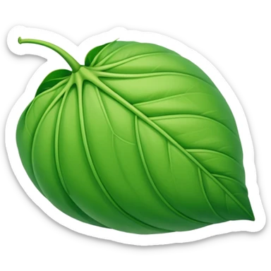 Germinating seed with a folded leaf sticker