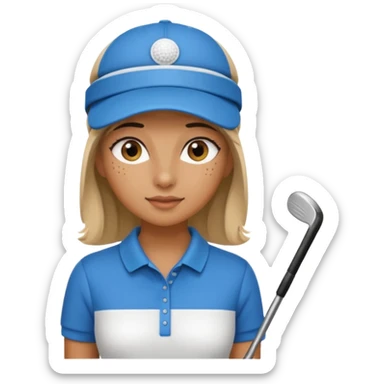Girl in golf see sticker
