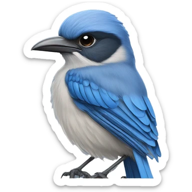 Western scrub jay sticker