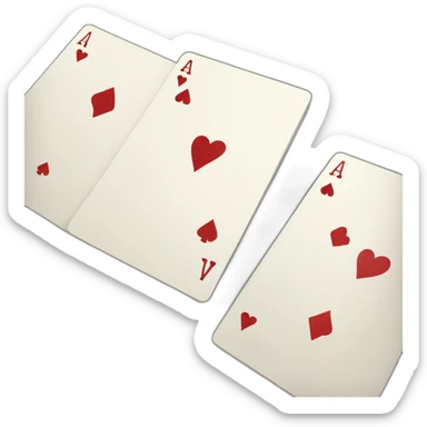 Playing cards sticker