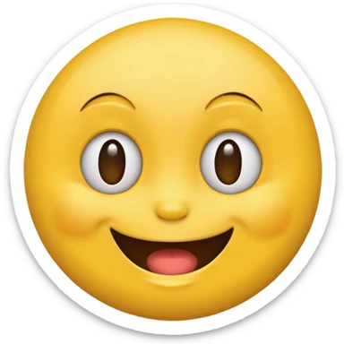 Demented winky face emoji sticker