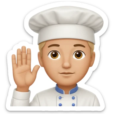 yes chef saluting sticker