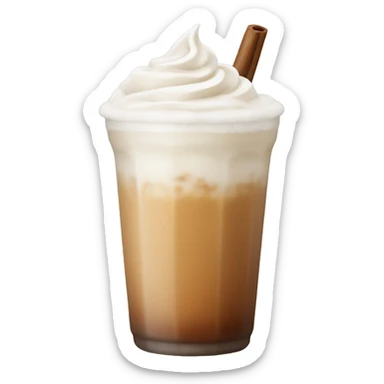 iced chai latte with cold foam sticker