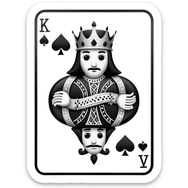 King of spades  sticker