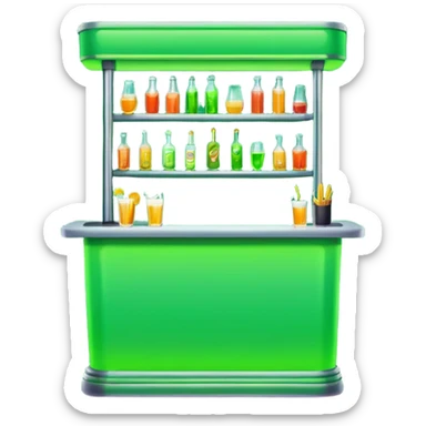 the green bar "friend" sticker