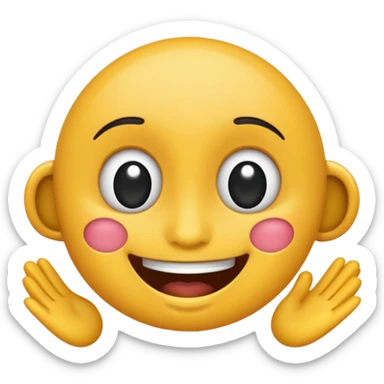 Lost média emojis joyeux noir sticker