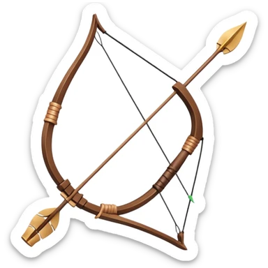 bow arrow sticker