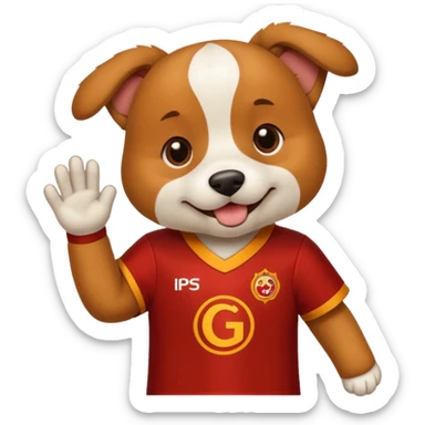 Dog with Galatasaray jersey  sticker