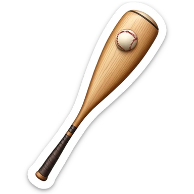 a humanoid baseball bat   sticker