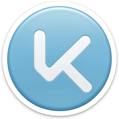 light blue circle  with white check mark in the middle  sticker