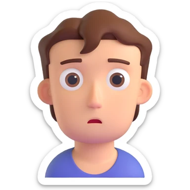 Michelangelo's statue of David looking sad, no skin color tones sticker