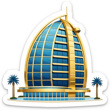 Burj al arab hotel sticker