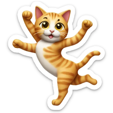 cat dancing tango sticker