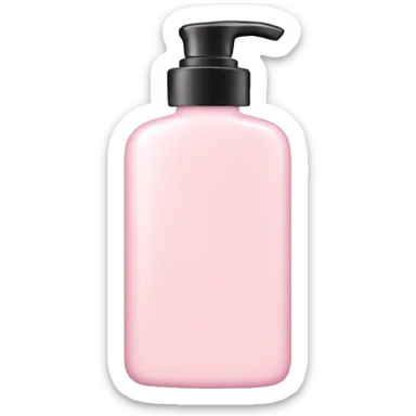 Light pink lotion bottle sticker