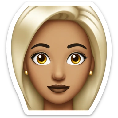 Diva with lashes sticker