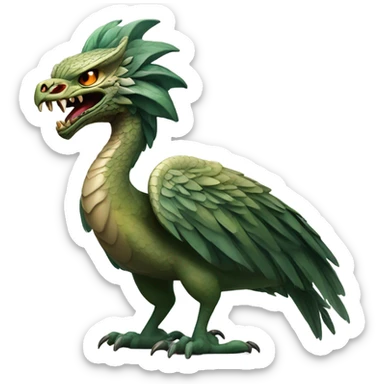 garuda snake demon who resembles nole musk sticker