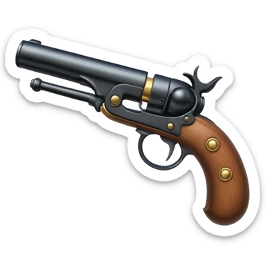 flintlock pistol sticker