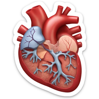 Heart cross section   sticker