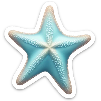 pastel blue starfish sticker