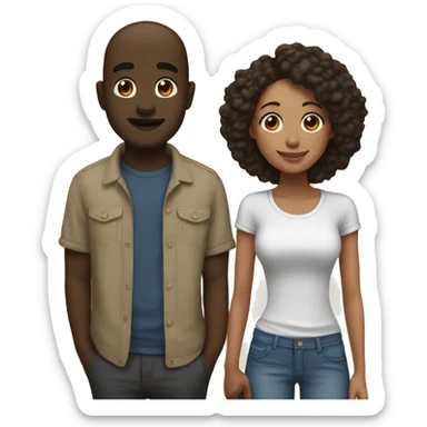 Interracial couples ￼ sticker