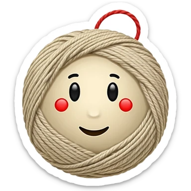 yarn ball sticker