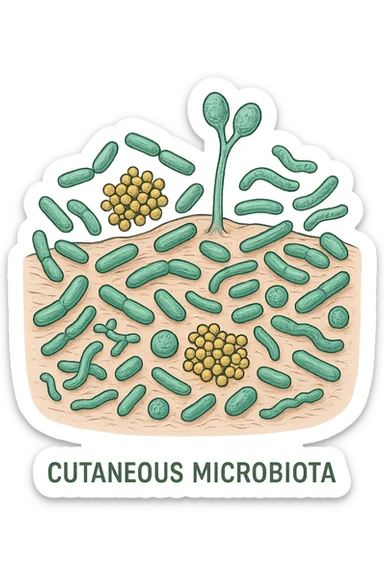 microbiota cutaneo sticker