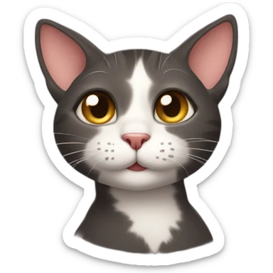 flirtatious cat sticker