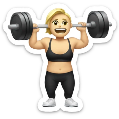 Weight training  sticker