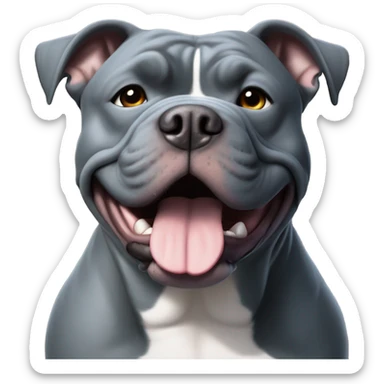 Blue American Bully XL sticker