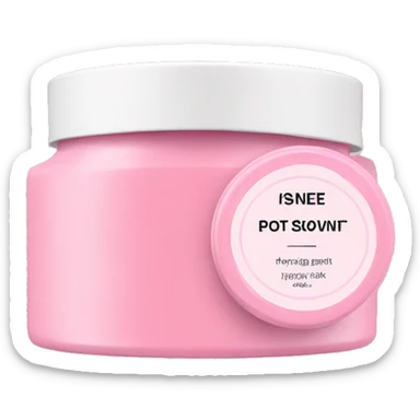 hydrating pink cream pot with label sticker
