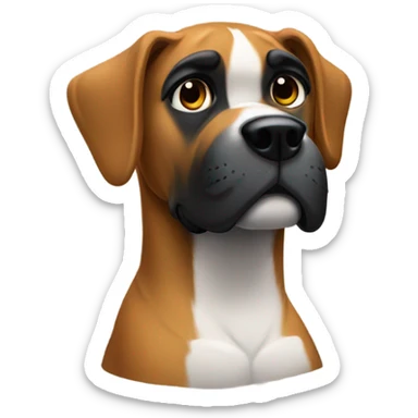 Police boxer dog sticker