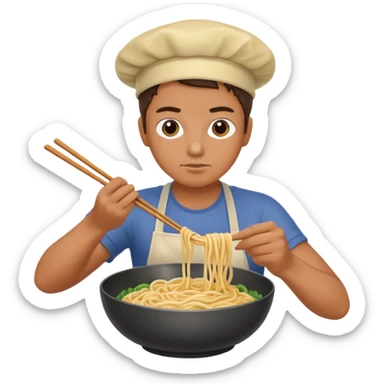 noodle making sticker