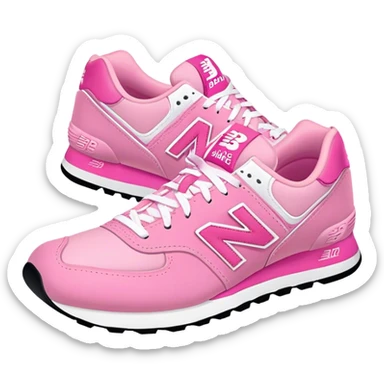 Pink new balance sneakers sticker