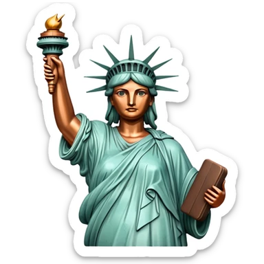 Statue of liberty sticker