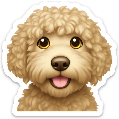 Beige Groodle sticker