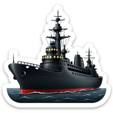 generate an ultra realistic shadow Russian fleet sticker