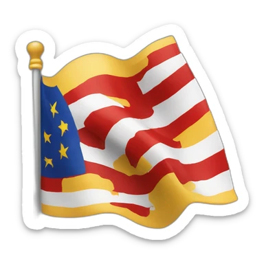 Bandera ondeante de la republica española sticker