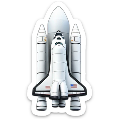 space shuttle sticker