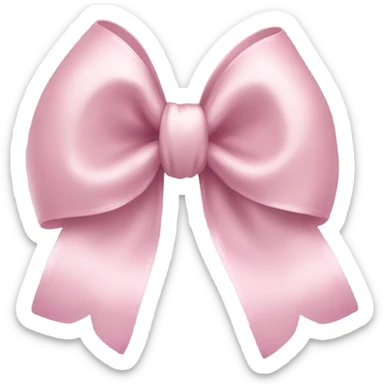 pink bow sticker