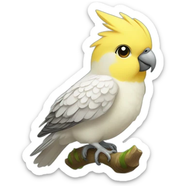 cute-yellow-cockatiel sticker