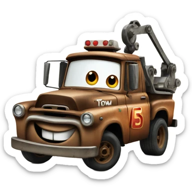 tow mater sticker