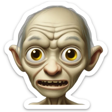 Gollum tchèque zemmour sticker