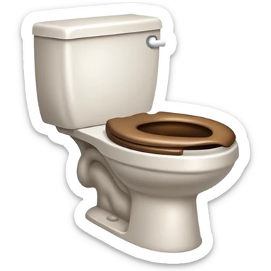 Poop toilet sticker