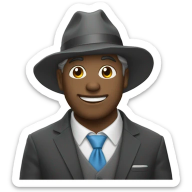 un Mec qui fait un doigt d'Honneur sticker