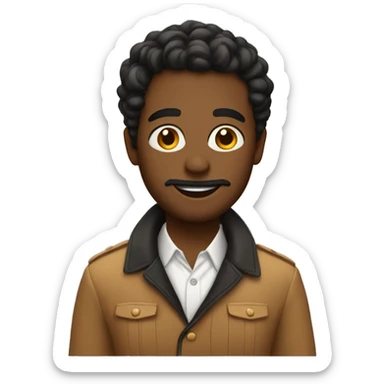 a emoji dressed in a col outfit sticker