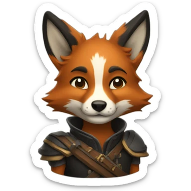black fox bard sticker