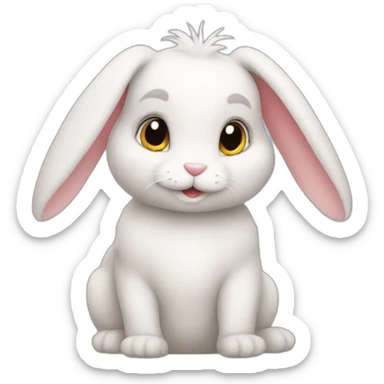 Bunny sticker
