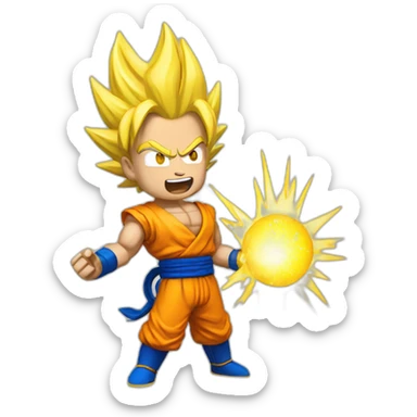 Super sayan sticker