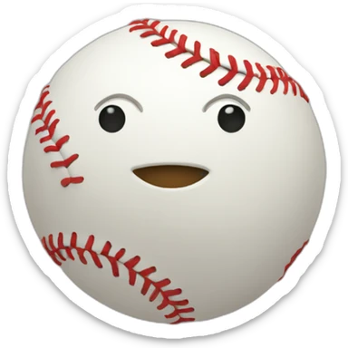 Baseball sticker